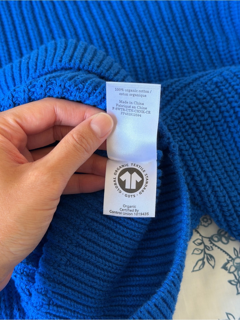 Everlane Organic Cotton Cropped Ribbed Crew Sweater - Picture 6 of 7